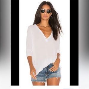 Michael Lauren Amos tee in white sz S